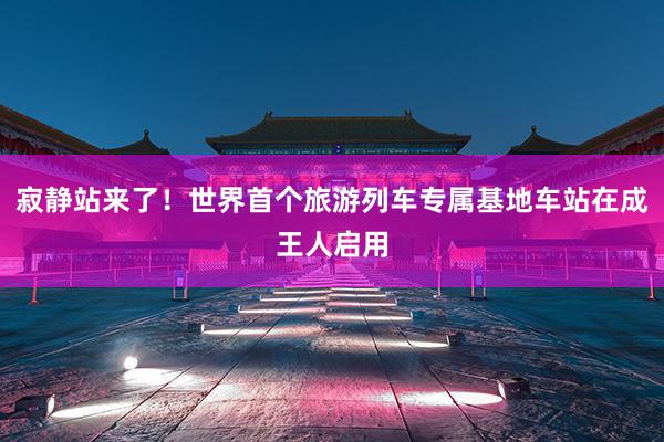 寂静站来了！世界首个旅游列车专属基地车站在成王人启用